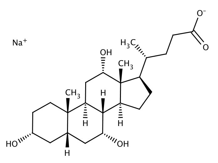 Cholic acid sodium salt (C24H39NaO5)