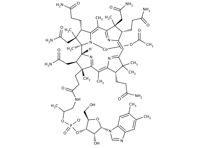 Hydroxocobalamin acetate